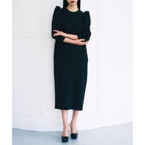 レディース ワンピース ショルダータックブラックDRESS：ワンピース｜zozo