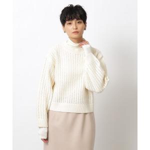 レディース ニット 柄編みメッシュニット「洗濯機洗い可」｜ZOZOTOWN Yahoo!店