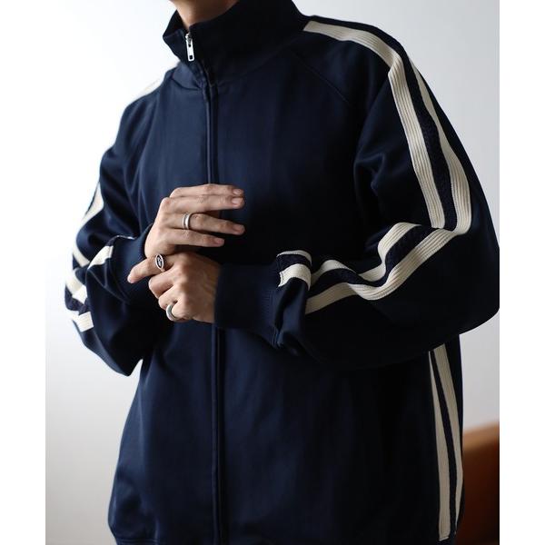ブルゾン アウター オーバーサイズ ルーズ サイドライン トラックジャケット/ブルゾン セットアップ...
