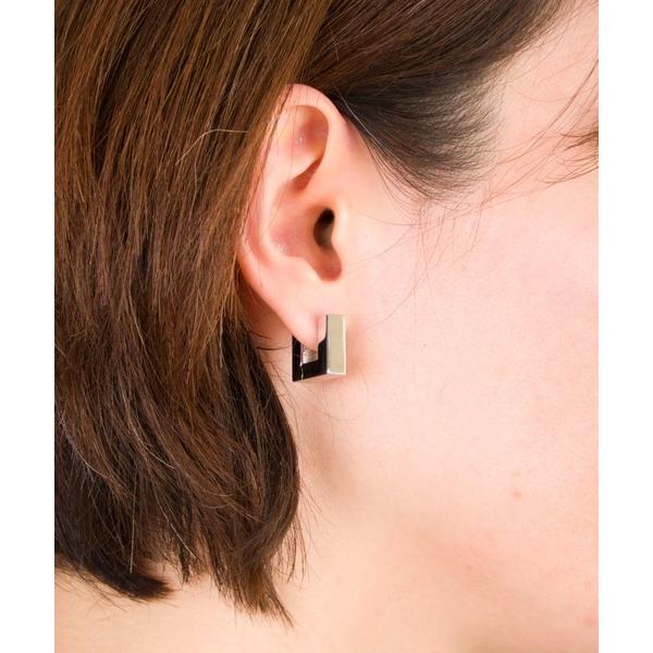 ピアス レディース 「TOMWOOD」Square Hoops Small シルバー ピアス　スクエ...