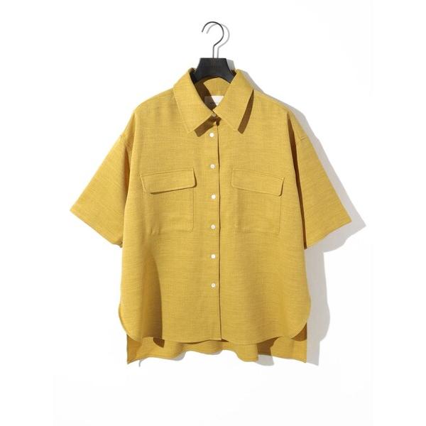 ブラウス シャツ 入学式 入園式 MIDIUMISOLID for Ladies リネンライクリラッ...