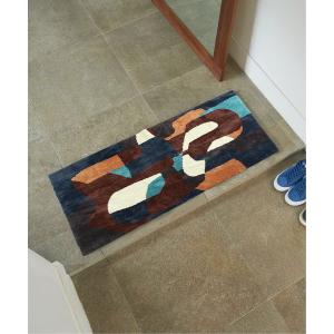 DULTON (ダルトン) コットン チンディ ハーフラグ DULTON（ダルトン） ラグ ラグマット COTTON CHINDI HALF RUG/ 900