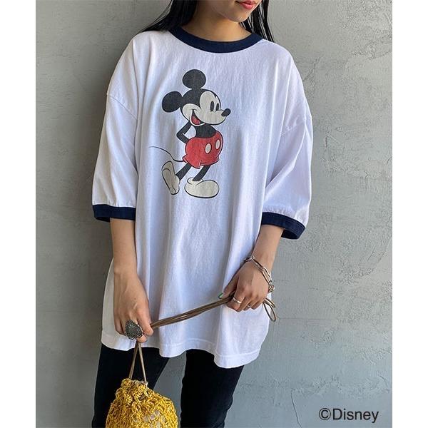 「SCREEN STARS」 半袖Tシャツ「Disneyコラボ」 S ネイビー レディース