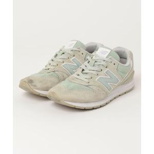 「New Balance」 ローカットスニーカー 23.5cm グリーン WOMEN