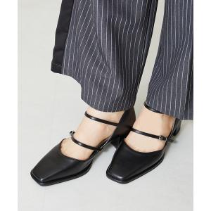 パンプス ダブル ストラップ ヒール パンプス /41108
