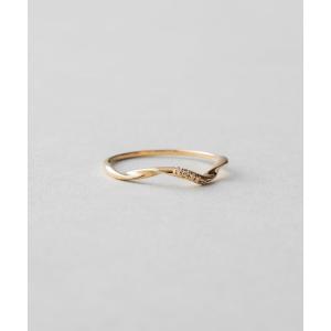 ete（エテ） 指輪 リング K10MPG ペア ダイヤモンド ツイスト リング