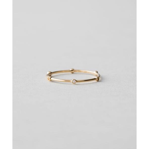 指輪 リング K18YG スキニー ダイヤモンド リング レディース