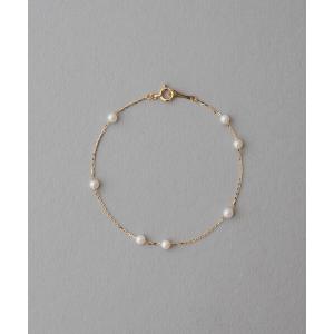 ete（エテ） ブレスレット K10YG パール ステーション ブレスレット