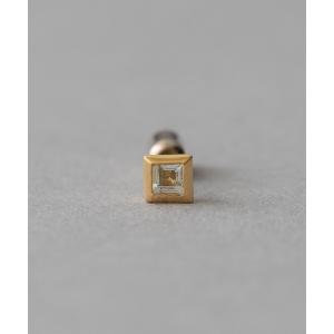 ete（エテ） ピアス K18YG フルール ダイヤモンド ピアス（誕生石 4月