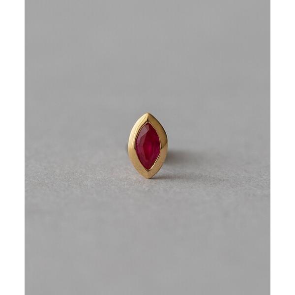 ピアス 「ピース」 K18YG SV925 ナチュラルストーン ピアス レディース