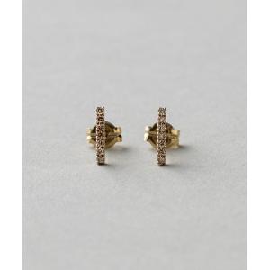 ete ピアス K18YG フルール ダイヤモンド ピアス（誕生石 4月