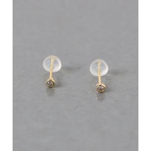 ピアス レディース 「les bonbon」K18 ダイヤモンド ピアス｜zozo