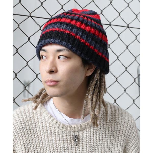 ニット帽 ニットキャップ メンズ Buyer's Select/ボーダーニットキャップ メンズ レデ...