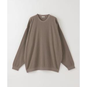 メンズ ニット 「Steven Alan」 クウボウ タック クルーネック ニット -LOOSE｜zozo