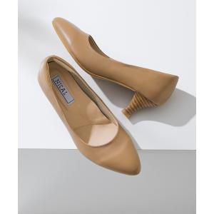 パンプス 「本革」「NICAL」ミドルヒールプレーンパンプス/34315