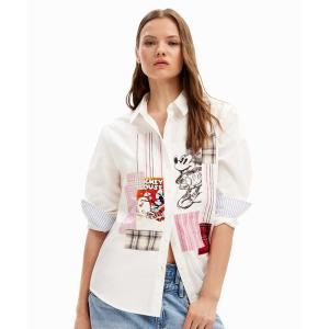 PINKO 未使用 ピンコ 刺繍 Vネック 七分袖 ブラウス シャツ I42