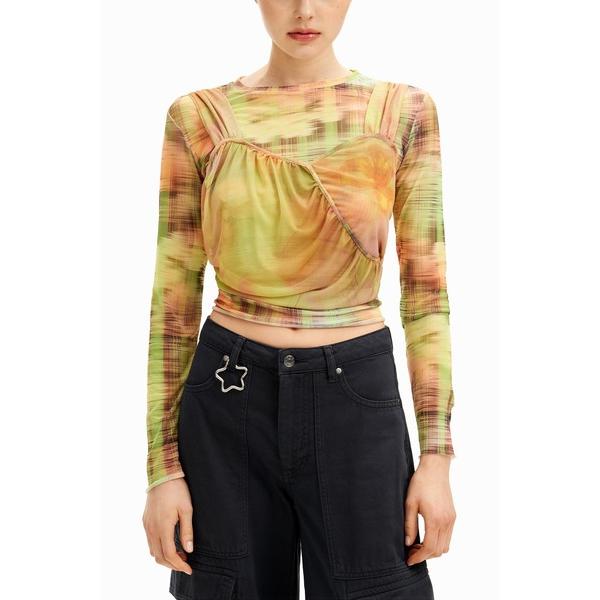 tシャツ 「Desigual×Collina Strada」タイダイレイヤード ロングスリーブトップ...