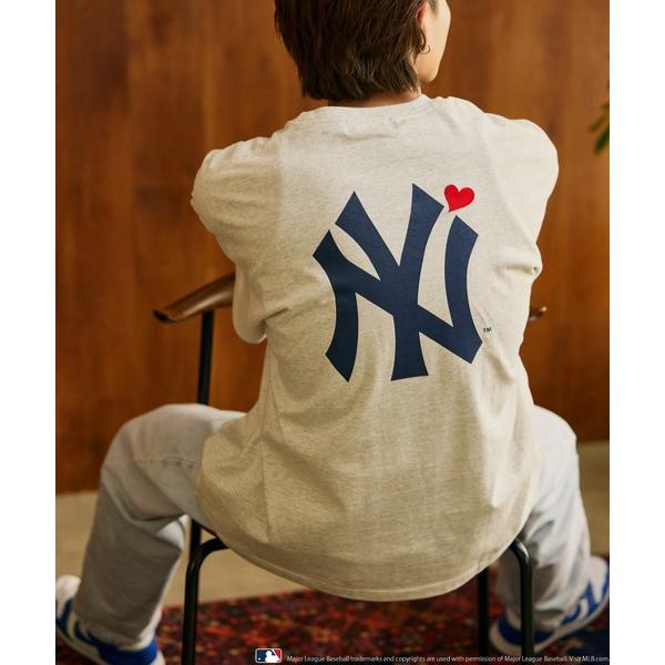 「MLB」 半袖Tシャツ MEDIUM グレー メンズ