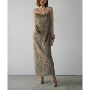 ドレス glitter shaggy dress