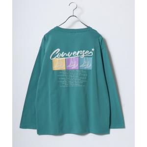 tシャツ Tシャツ レディース CONVERSE（コンバース）ワンポイントロゴ＆バックプリント長袖Tシャツ レディース/ロンT｜ZOZOTOWN Yahoo!店