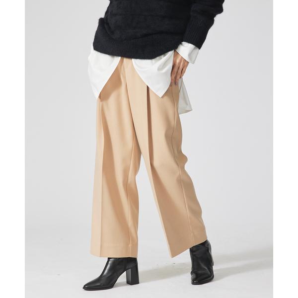 パンツ ウォームフラノストレートパンツ レディース