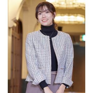 SNIDEL（スナイデル） ジャケット ノーカラージャケット ツイード