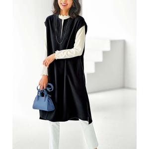 BELLUNA PLUS（ベルーナプラス） チュニック チェック柄ワンピース