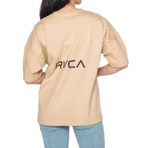 「RVCA」 半袖Tシャツ SMALL ベージュ レディース｜zozo