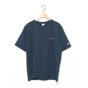 「LOVELESS」 刺繍半袖Tシャツ「championコラボ」 M ネイビー メンズ