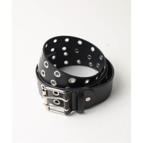 ベルト 「ダブルホール」ワイドベルト レディース メンズ