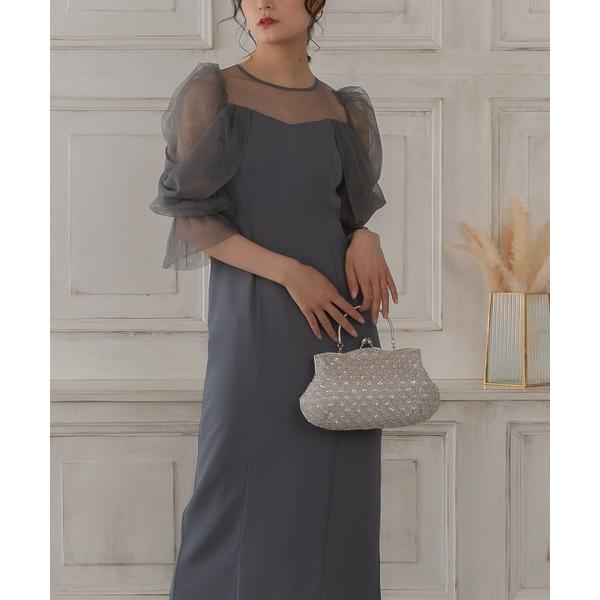 ドレス チュールオフショルドレス