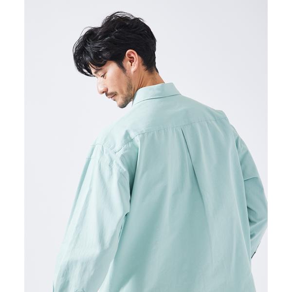 シャツ 「ラインスリーブ」オックスフォードシャツ / シャツブルゾン メンズ レディース