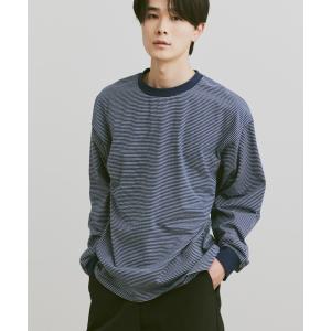 tシャツ Loose micro border long tee / ルーズマイクロボーダーロンT レディース メンズ