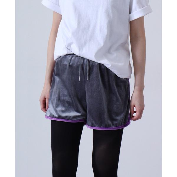 PAGE ONE ベロアリラックス１分丈レギンス