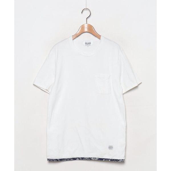 「SILAS」 半袖Tシャツ MEDIUM ホワイト メンズ