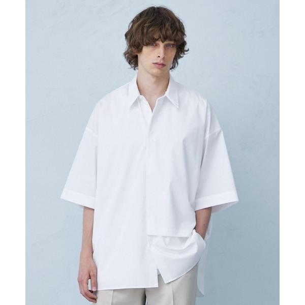 「PUBLIC TOKYO」 半袖シャツ 1 ホワイト メンズ