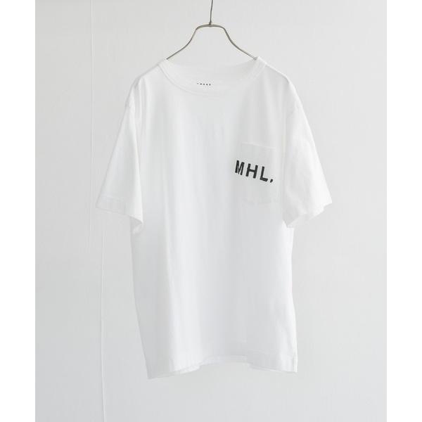 「MHL.」 半袖Tシャツ MEDIUM ホワイト メンズ