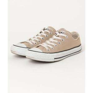 「CONVERSE」 ローカットスニーカー 23.5cm ベージュ レディース