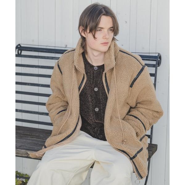 ブルゾン アウター Piping High Neck Boa Blouson / パイピングハイネッ...