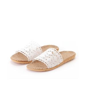 スリッパ レース ストラップ サンダルの商品画像