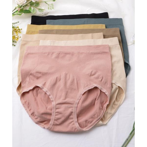 ショーツ 「7枚セット」ハイウエスト 3Dフォルム カラー ショーツ