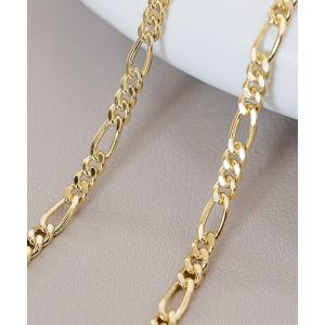 ネックレス メンズ SENTI センティ/THICK CUT FIGARO GOLD シルバー925フィガロチェーンネックレス/4061の商品画像