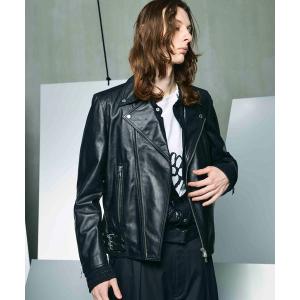 ジャケット ライダースジャケット メンズ 「UNISEX」Dress-Fit Sheep Leather Double Rider Jacket/ドレ｜ZOZOTOWN Yahoo!店