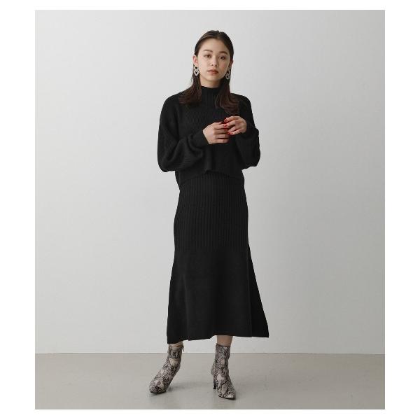 「AZUL BY MOUSSY」 コンビワンピース S ブラック レディース