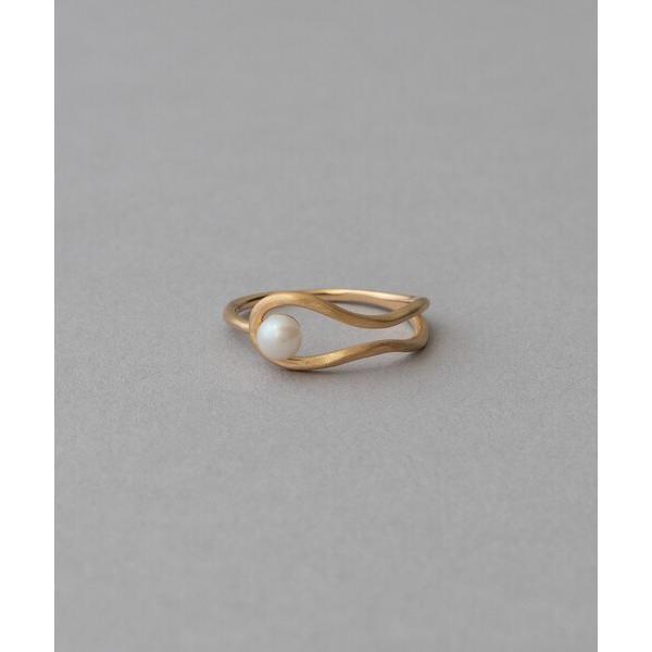 指輪 リング K18YG クラフト パール リング レディース