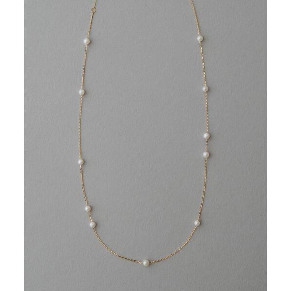 ネックレス K18YG クラフト パール ネックレス レディース