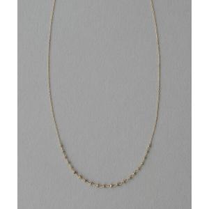 ete（エテ） ネックレス K18YG レイヤー バー ネックレス レディース