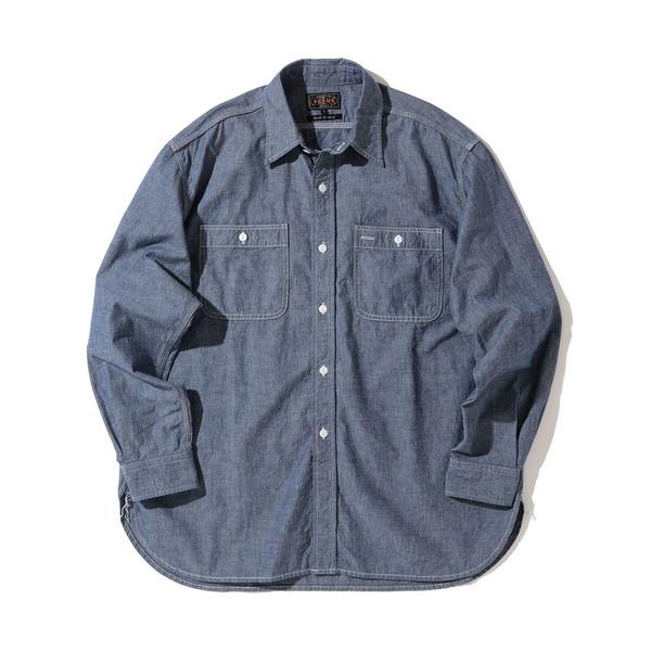 シャツ シャンブレー ワークシャツ メンズ
