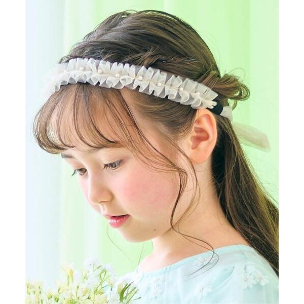 カチューシャ チュールリボンカチューシャ