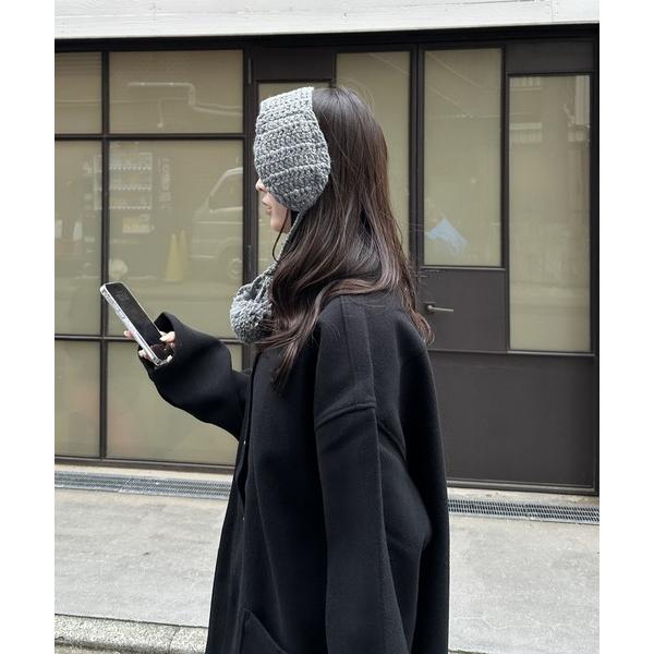 耳当て イヤーマフ 「可愛く防寒対策！」ぽんぽんニットイヤーマフ レディース